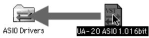 EDIROL UA-20 - Installing the ASIO driver - 3