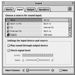 EDIROL UA-20 - Settings the sound input/output - 10