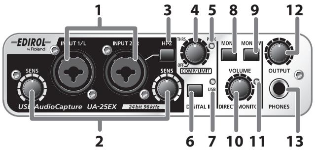 EDIROL UA-25EX - Commutateur haute impédance - 1