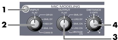 EDIROL UA-700 - ■ Sezione effetti microfono/Mic modeling - 1