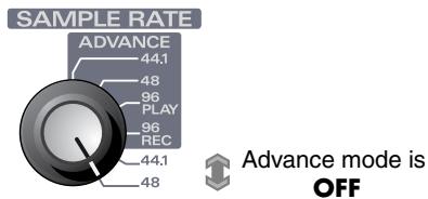 EDIROL UA-700 - Advance OFF (mode pilote standard) - 1
