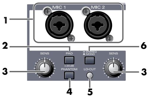EDIROL UA-700 - Mic-Input-Gruppe - 1