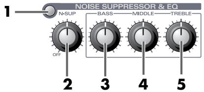 EDIROL UA-700 - ■ Sezione Noise Suppressor/Equalizer - 1