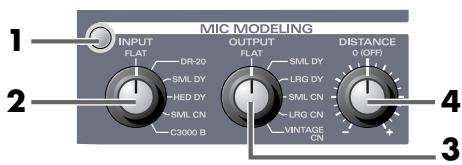 EDIROL UA-700 - ■ Mic effect section/Mic modeling - 1