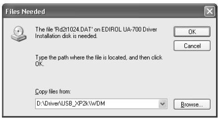 EDIROL UA-700 - D:\Driver\USB_XP2K\WDM - 1