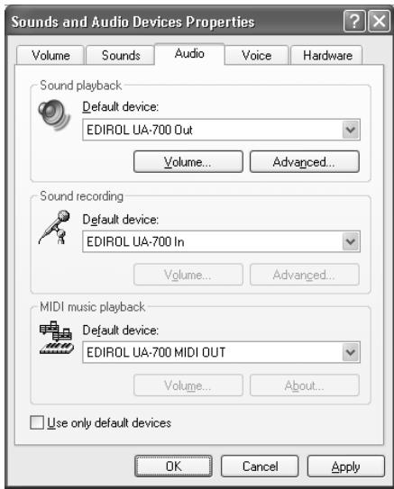 EDIROL UA-700 - Windows XP - 3