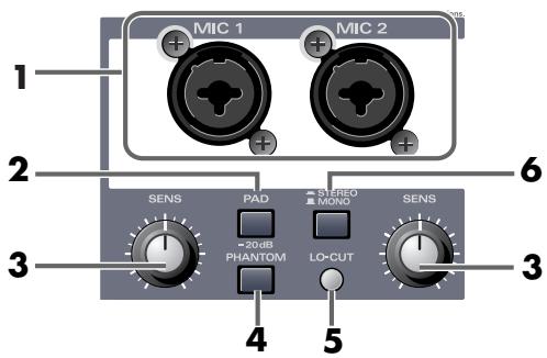 EDIROL UA-700 - Mic input section - 1
