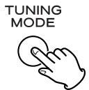 TEAC AG-790A - Se l'indicatore "CH" è illuminato, premete il tasto TUNING MODE in modo da selezionare il modo di sintonizzazione manuale. - 1