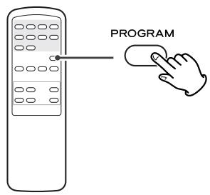 TEAC CD-P1260 - En mode arrêt, appuyez sur la touche program. - 1