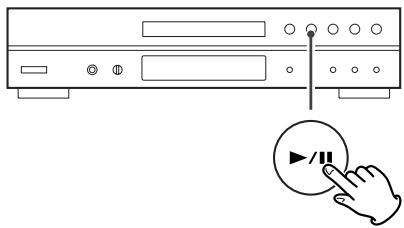 TEAC CD-P1260 - Press the PLAY/PAUSE button ( /II) - 1