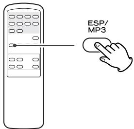 TEAC CD-P1260 - Appuyez une fois sur la touche MP3. - 1