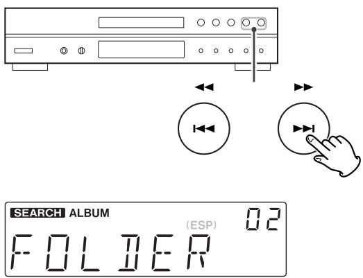 TEAC CD-P1260 - Búsqueda de una pista en una carpeta - 3