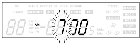 TEAC GF-680 - Hold up or down the knob to set the current hour. - 2