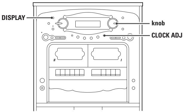 TEAC GF-680 - Press the CLOCK ADJ button. - 3