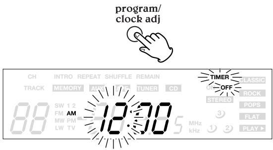 TEAC GF-680 - Press the CLOCK ADJ button. - 13