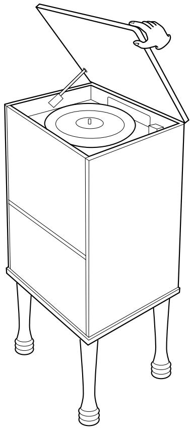 TEAC GF-680 - Press the AUX/PHONO button. - 4