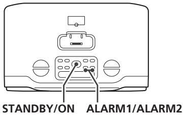 TEAC GR-7I - Pulse el botón ALARM (1 o 2). - 6