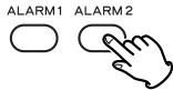 TEAC GR-7I - Pulse el botón ALARM (1 o 2). - 5