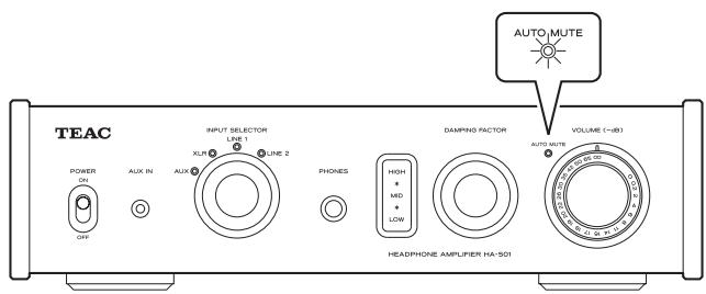TEAC HA501 S - Utilización del mando giratorio DAMPING FACTOR - 9