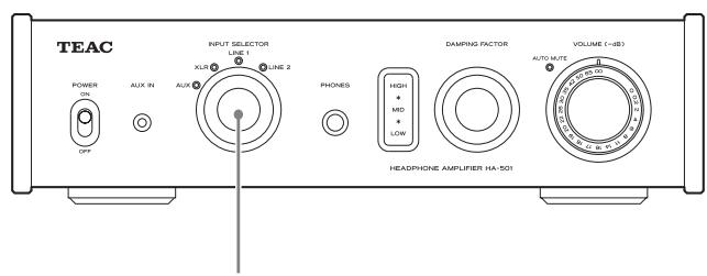 TEAC HA501 S - Using the DAMPING FACTOR knob - 5