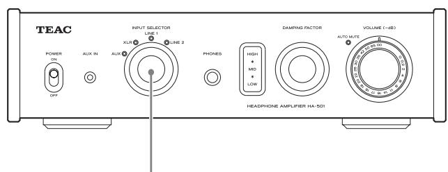 TEAC HA501 S - Emploi du bouton damping FACTOR - 4