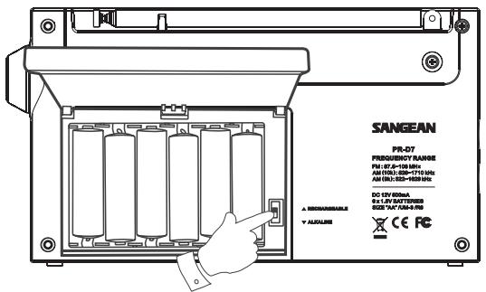 SANGEAN PR-D7 - Battery operation using alkaline batteries - 1