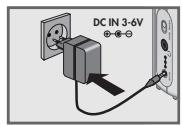 SANGEAN PT-10 - Mains operation (with 3-6 V/200 mA mains adapter - available in any shop) - 1
