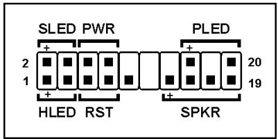 ABIT AN52S - Front Panel Switches & Indicators Headers - 2