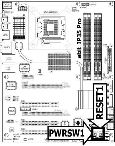 ABIT IP35 PRO - Onboard Buttons - 1