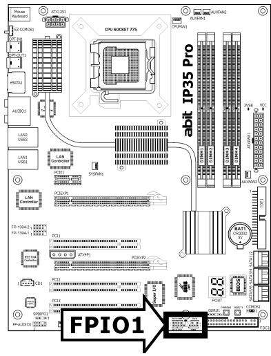ABIT IP35 PRO - Front Panel Switches & Indicators Headers - 1