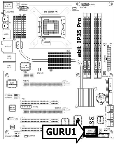 ABIT IP35 PRO - Guru Panel Connection Header - 1
