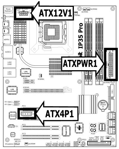 ABIT IP35 PRO - Power Connectors - 1