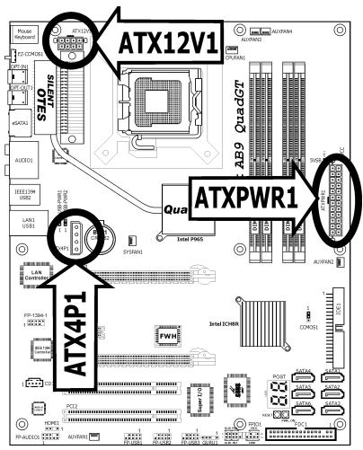 ABIT AB9 QUADGT - ATX Power Connectors - 1