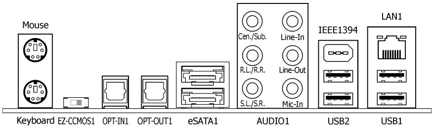 ABIT AB9 QUADGT - Connecting Rear Panel I/O Devices - 1