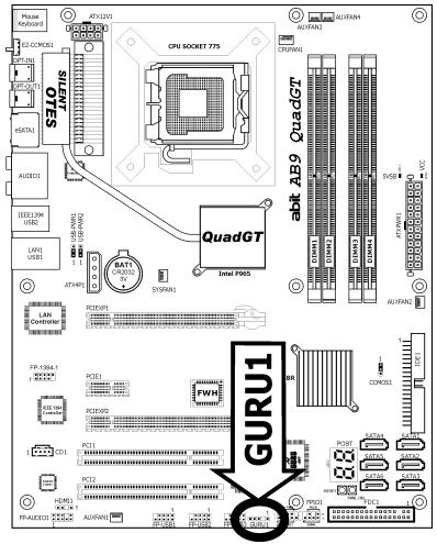 ABIT AB9 QUADGT - Guru Panel Connection Header - 1