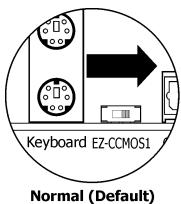 ABIT AB9 QUADGT - To clear the CMOS memory by EZ-CCMOS1: - 1