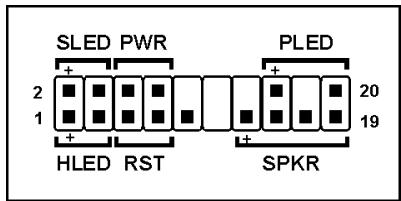 ABIT AN-M2HD - Front Panel Switches & Indicators Headers - 2