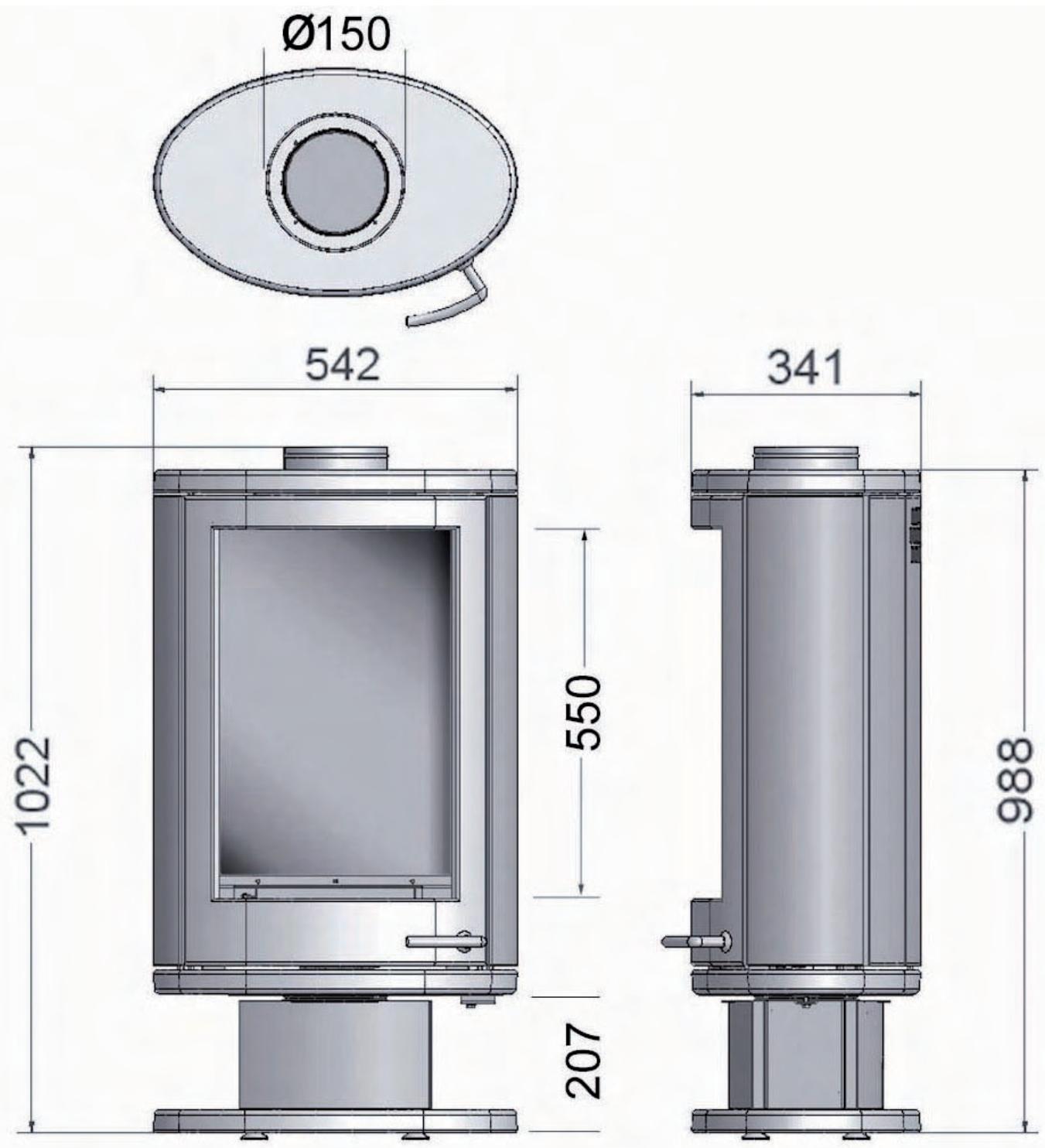 WANDERS SOLEA MADERA - Richtwerte für den Inhalt des zu wärmenden Raums: - 1