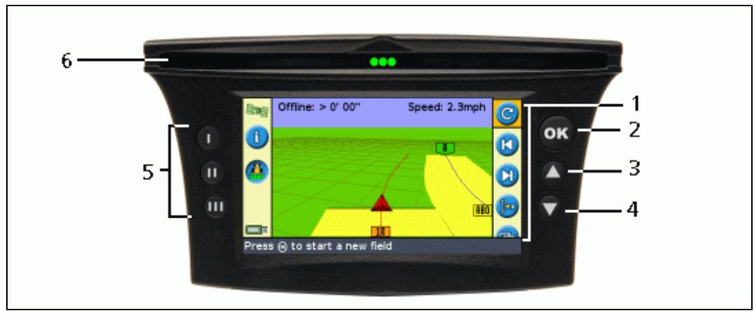 TRIMBLE EZ-GUIDE 500 LIGHTBAR SYSTEM 4.00 - Éléments de la barre de guidage - 1