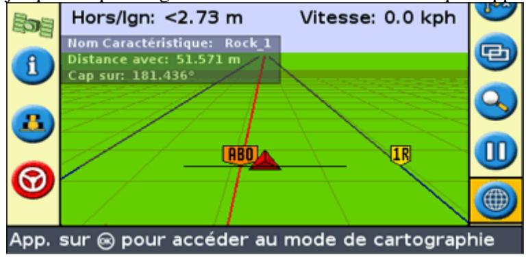 TRIMBLE EZ-GUIDE 500 LIGHTBAR SYSTEM 4.00 - Affichage d'informations concernant les caractéristiques - 1