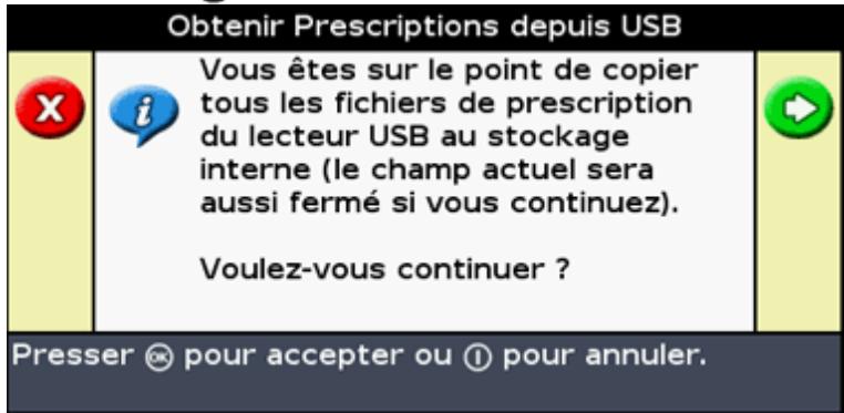 TRIMBLE EZ-GUIDE 500 LIGHTBAR SYSTEM 4.00 - Importer des prescriptions - 2
