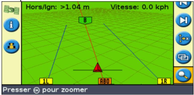 TRIMBLE EZ-GUIDE 500 LIGHTBAR SYSTEM 4.00 - Affichage à l'écran - 1