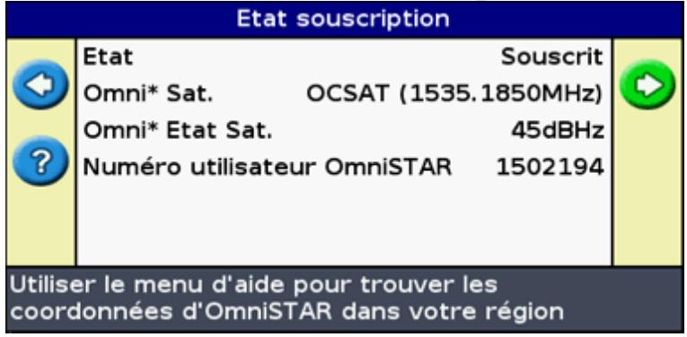 TRIMBLE EZ-GUIDE 500 LIGHTBAR SYSTEM 4.00 - Configuration des corrections omnistar - 2