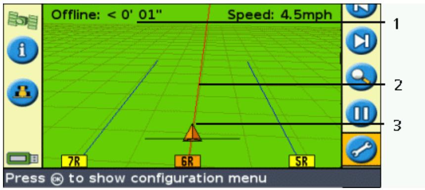 TRIMBLE EZ-GUIDE 500 LIGHTBAR SYSTEM 4.00 - Guidage à l'écran - 1