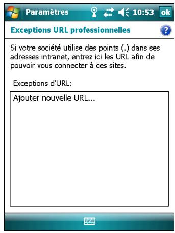 TRIMBLE JUNO SB - Étape 3: connexion au réseau d'entreprise ou l'intranet - 1