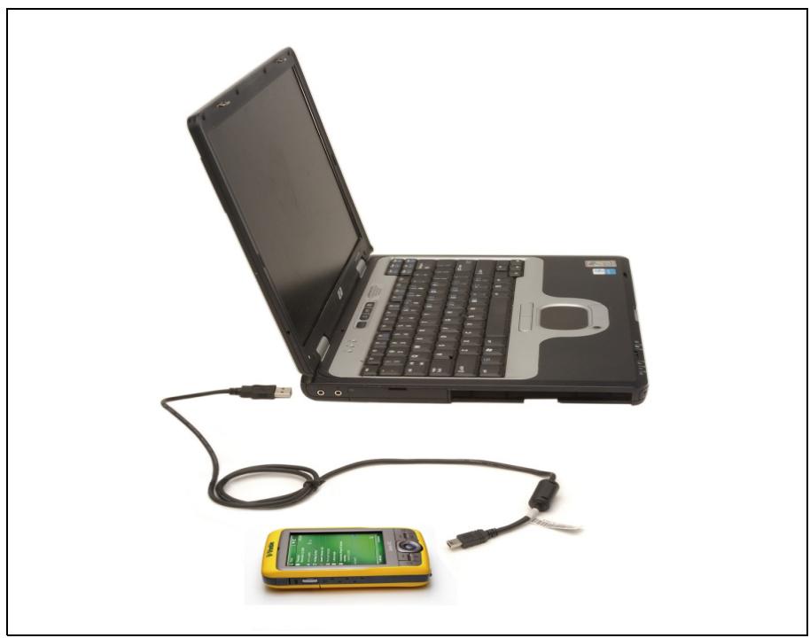 TRIMBLE JUNO SB - Connexion du terminal à un ordinateur - 1