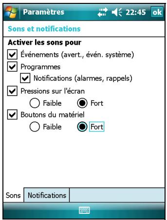 TRIMBLE JUNO SB - Sons et notifications - 1
