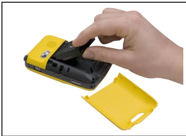 TRIMBLE JUNO SB - Insertion de la batterie - 1