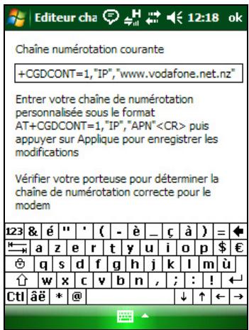 TRIMBLE JUNO SB - Éditeur de la chaîne de composition - 2