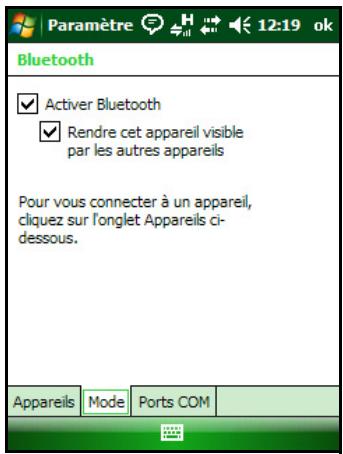 TRIMBLE JUNO SB - Allumer et éteindre la radio bluetooth dans l'application bluetooth - 1